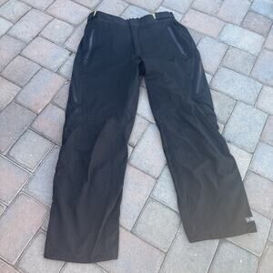 REI Elements Outdoor Hiking Pants Mens XL Black Water Resistant Zip Pockets